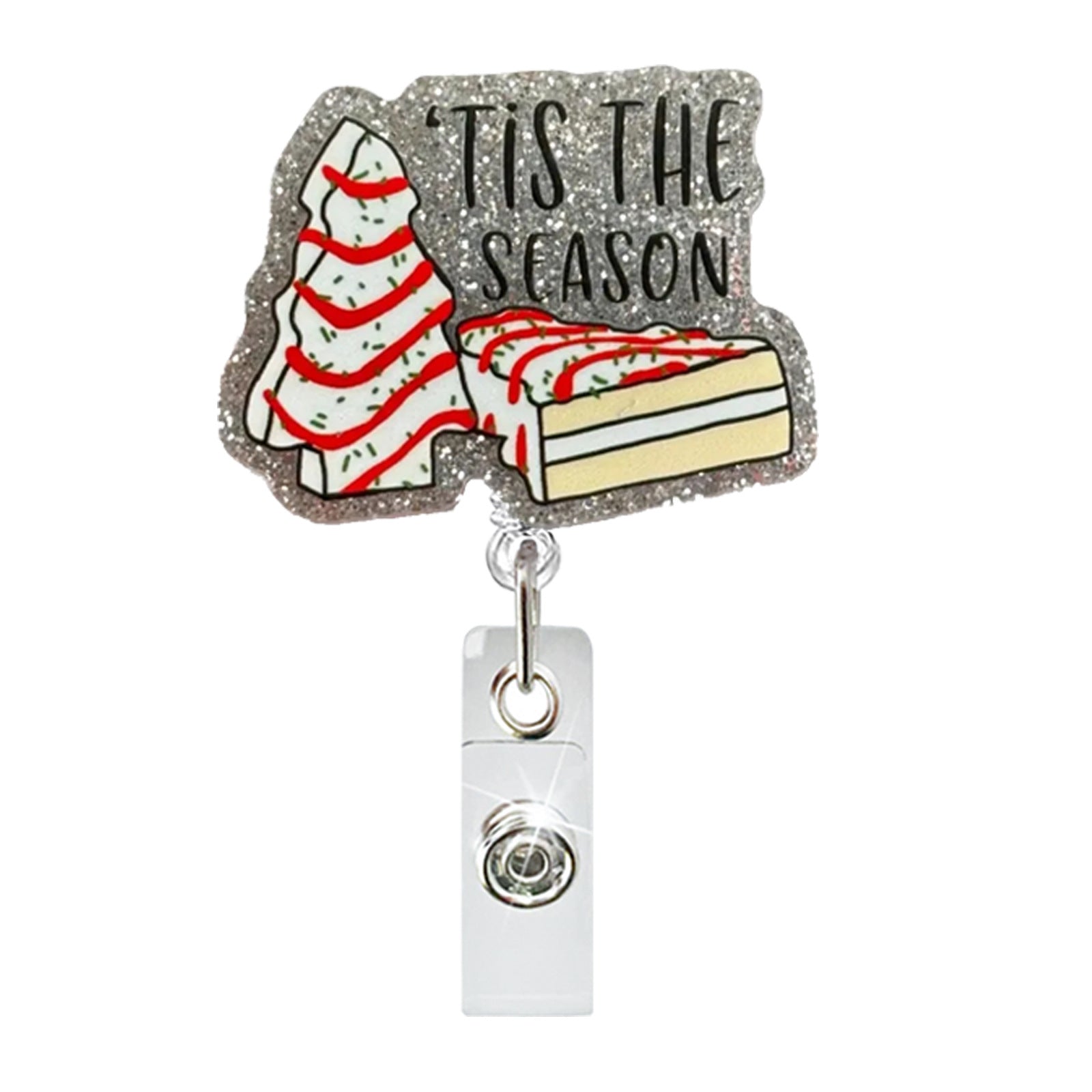 Wholesale Christmas acrylic glitter retractable pull-out